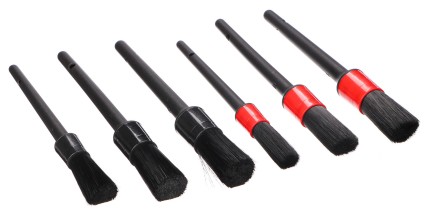 Präzisionsbürstenset für Autoreinigung CAR DETAILING BRUSH 6, 6-teilig