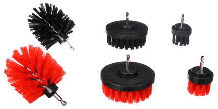 Bohrbürstenset für Autoreinigung CAR DETAILING DRILL BRUSH 6, 6-teilig