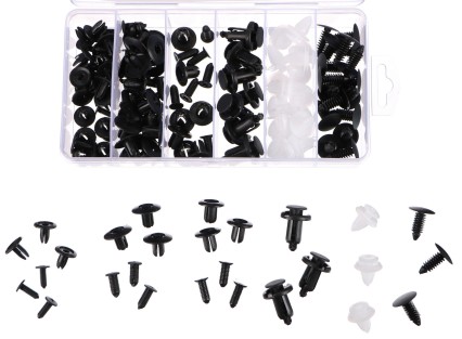 Satz von Klammern, Haltern und Stiften für Fahrzeugpolster MECHNIC TRIM CLIP SET 100