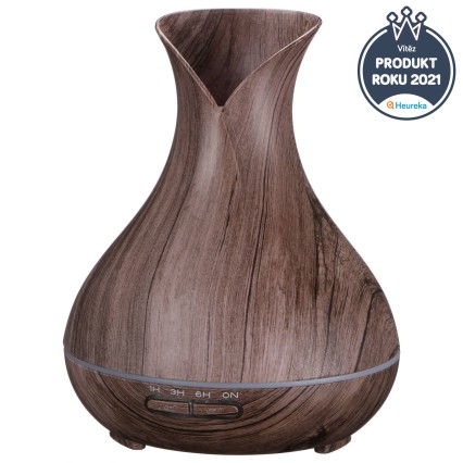 Aroma Diffusor Vulcan grau Holz 350ml