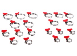 Schlauchschellen mit Schmetterling MECHANIC CONNECT SET 20, 10-44mm, 20 Stk