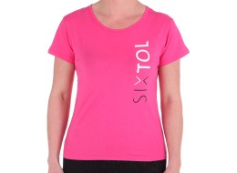 Damen T-Shirt, rosa, Größe S, 100% Baumwolle